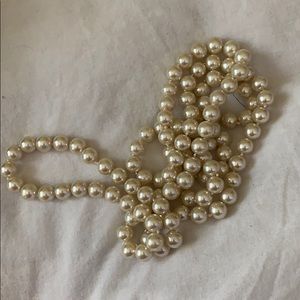 Pearl necklace - long & heavy duty